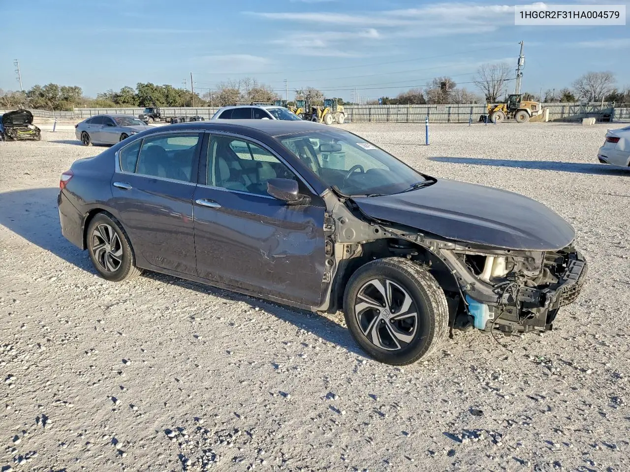 1HGCR2F31HA004579 2017 Honda Accord Lx