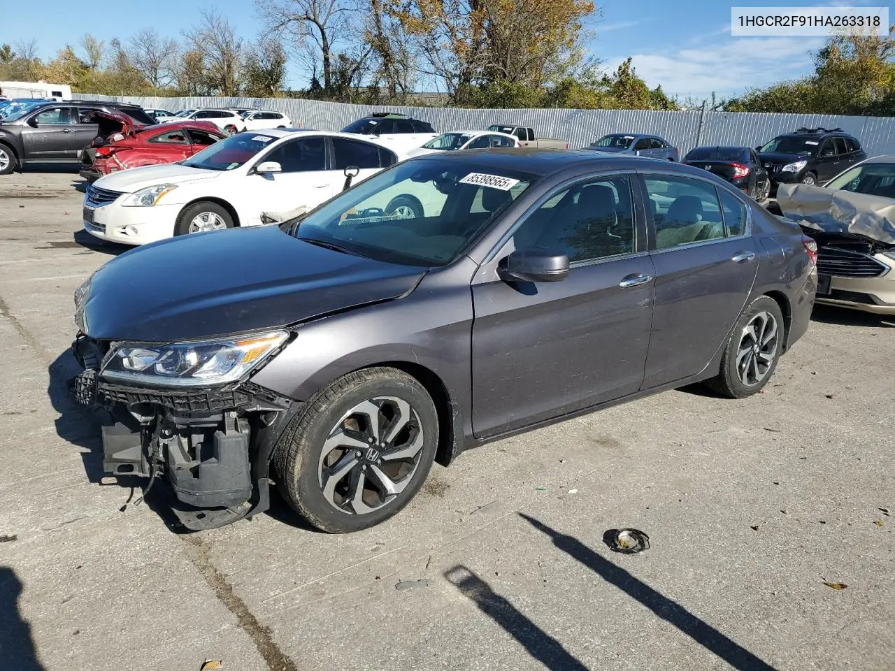 1HGCR2F91HA263318 2017 Honda Accord Exl