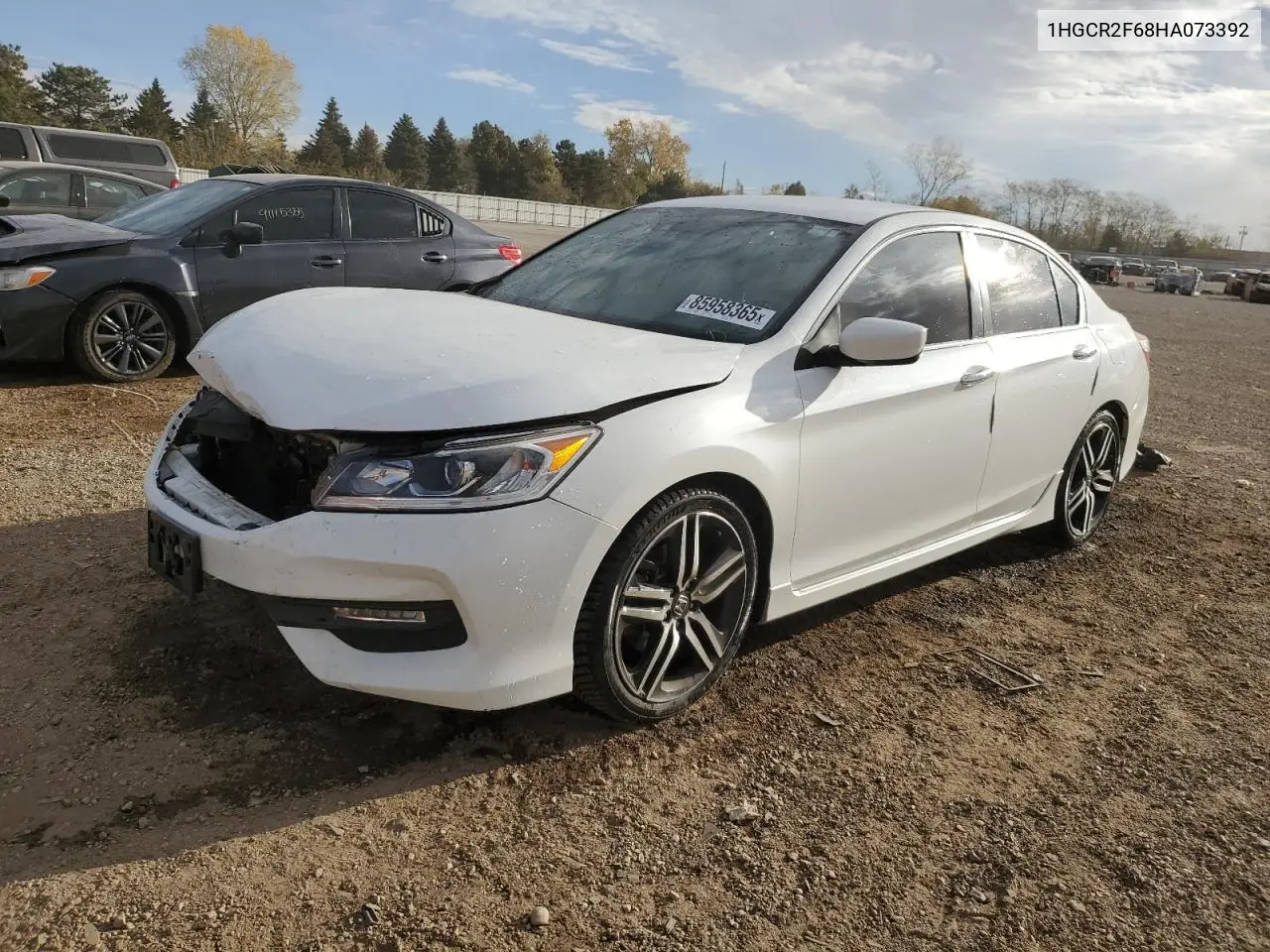 1HGCR2F68HA073392 2017 Honda Accord Sport