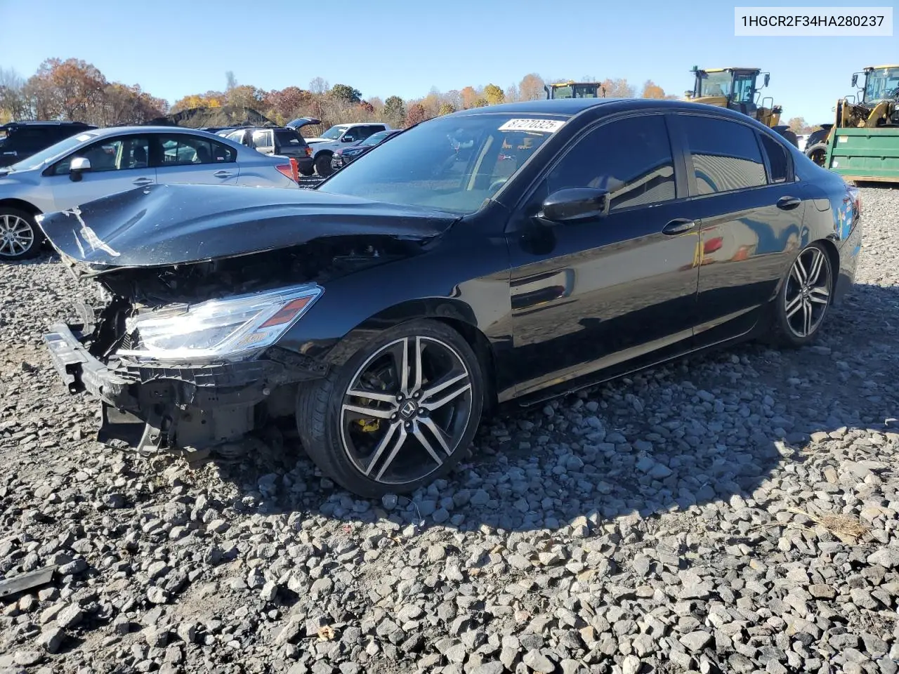 1HGCR2F34HA280237 2017 Honda Accord Lx