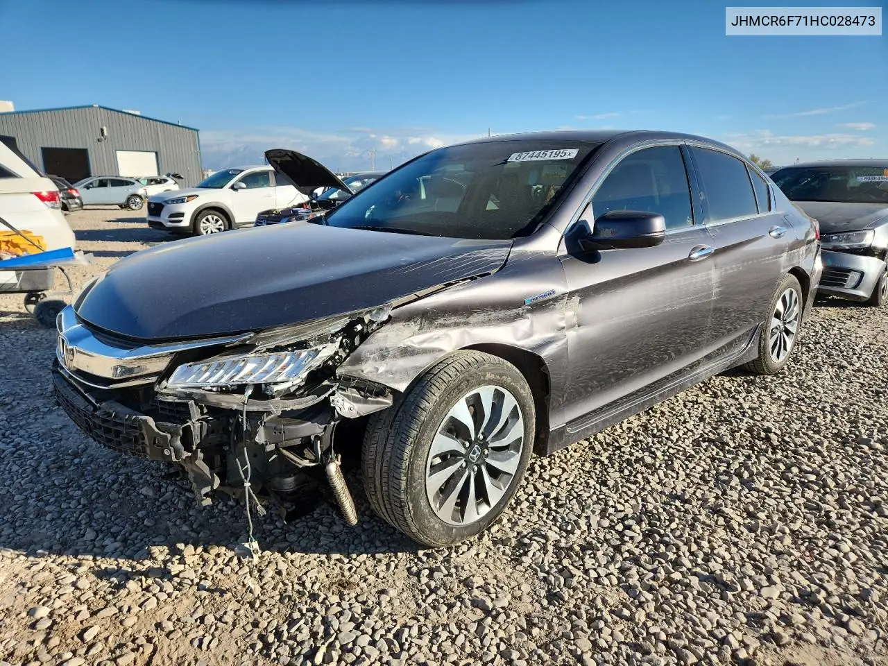 JHMCR6F71HC028473 2017 Honda Accord Touring Hybrid