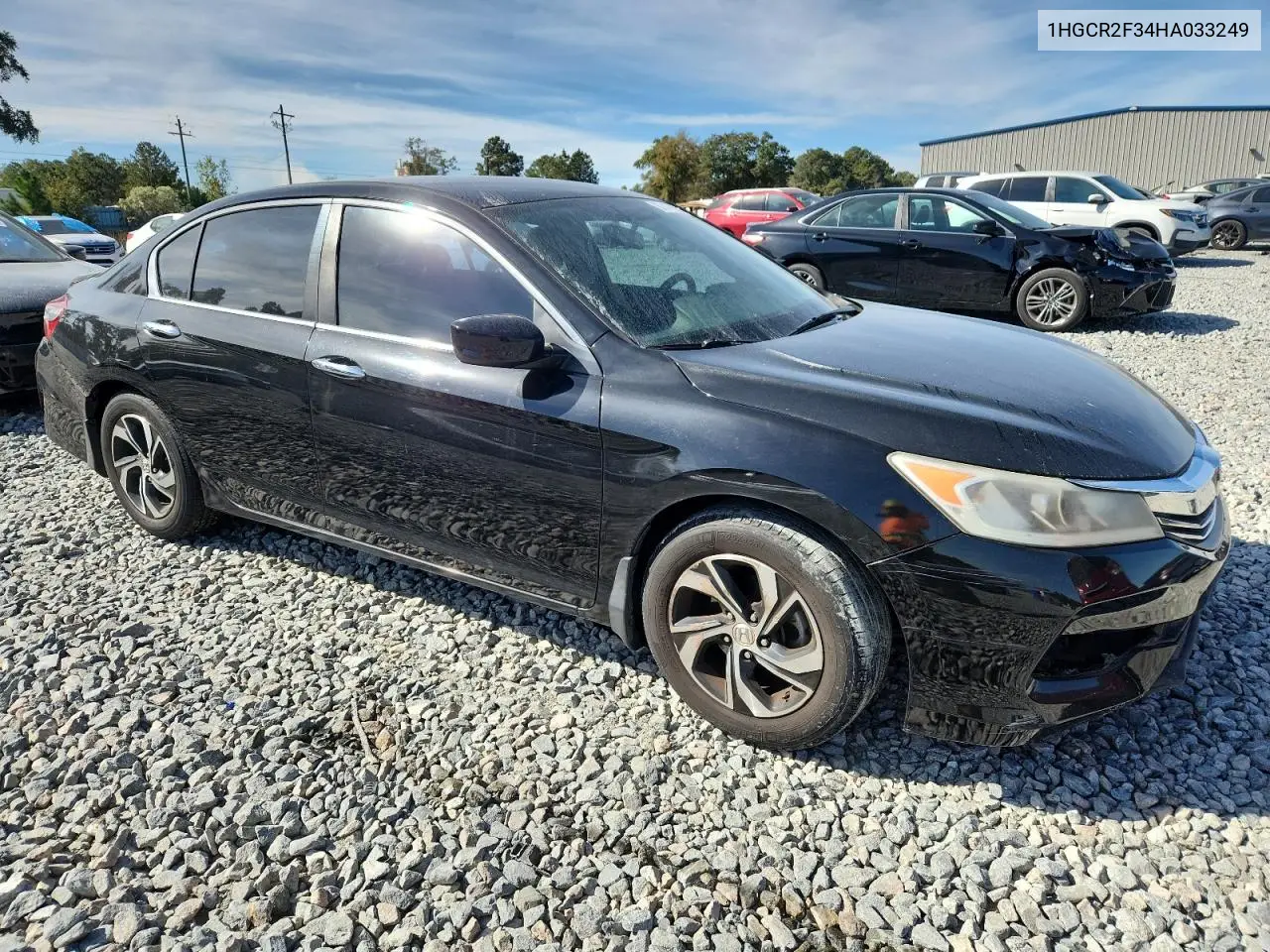 1HGCR2F34HA033249 2017 Honda Accord Lx