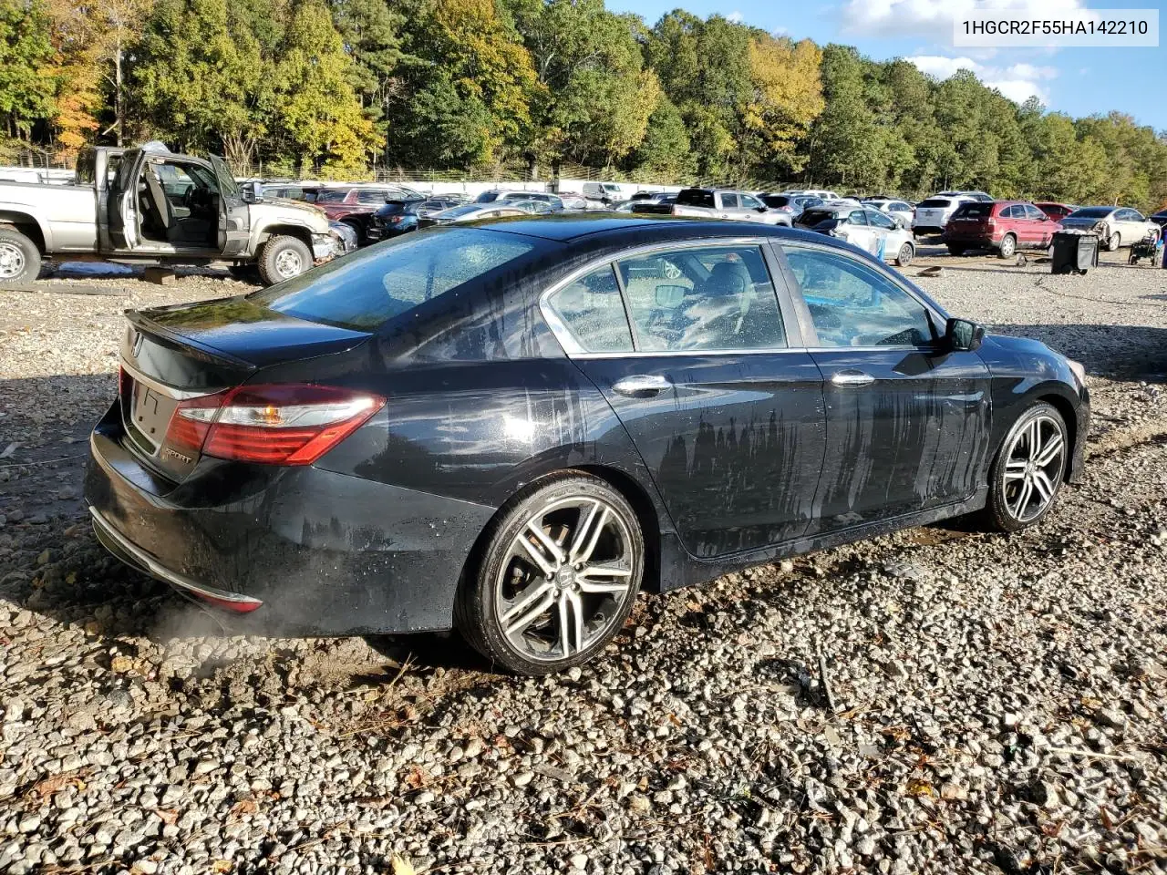 1HGCR2F55HA142210 2017 Honda Accord Sport