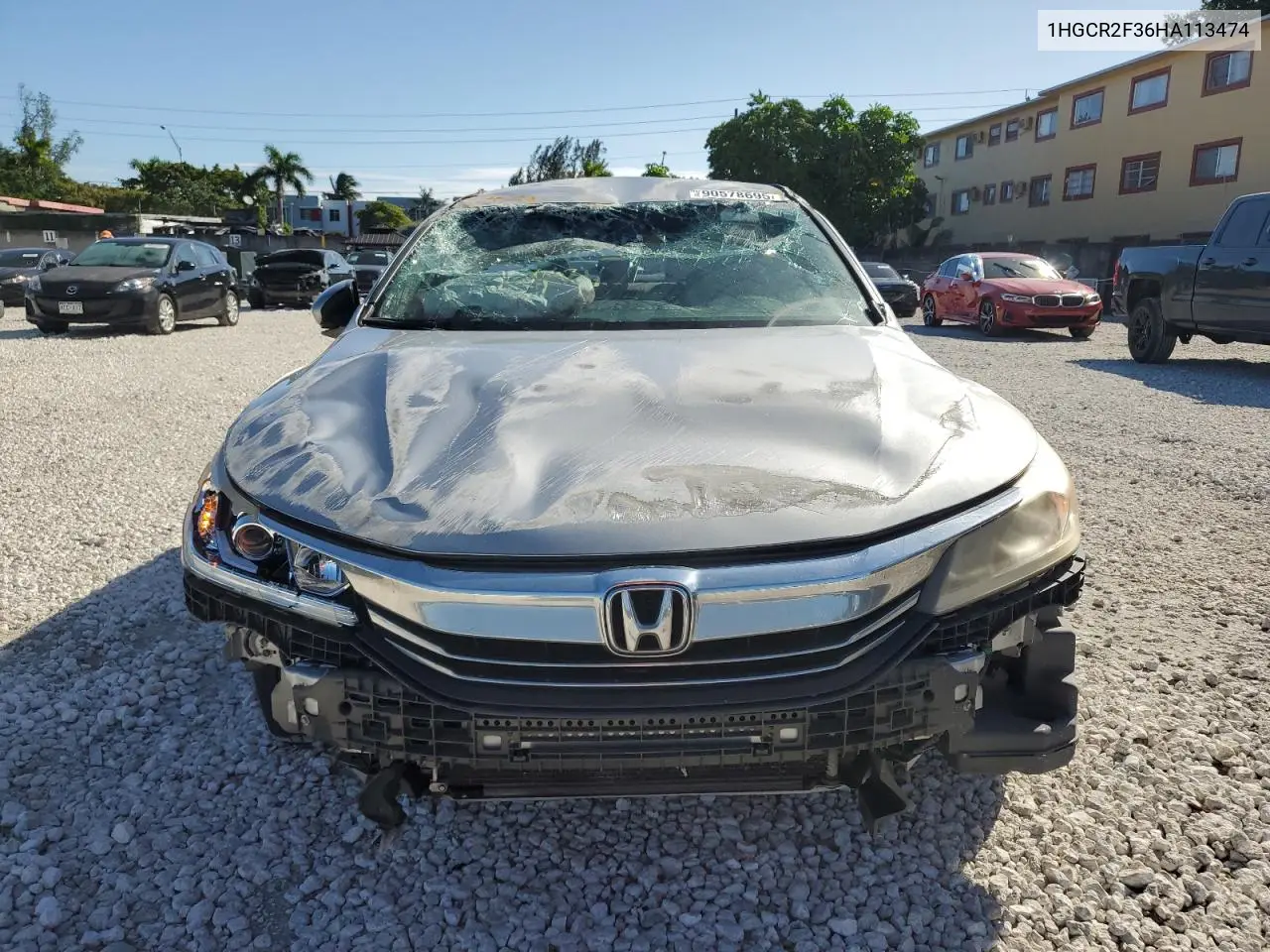 1HGCR2F36HA113474 2017 Honda Accord Lx