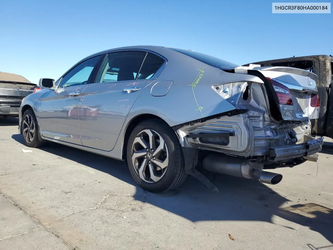 1HGCR3F80HA000184 2017 Honda Accord Exl