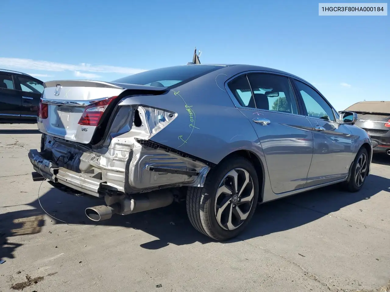 1HGCR3F80HA000184 2017 Honda Accord Exl