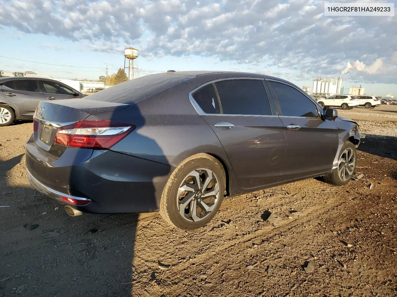 1HGCR2F81HA249233 2017 Honda Accord Exl