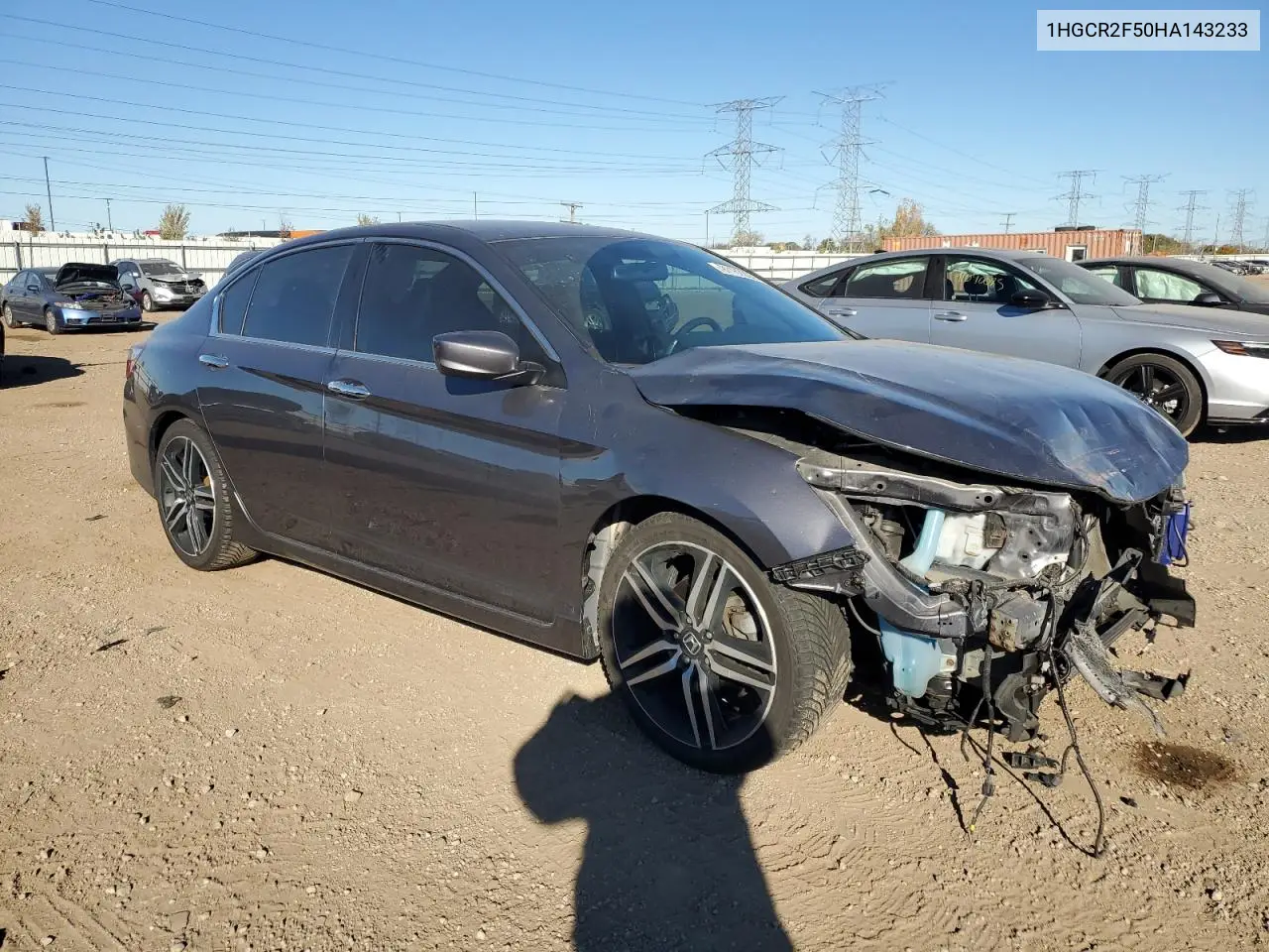 1HGCR2F50HA143233 2017 Honda Accord Sport