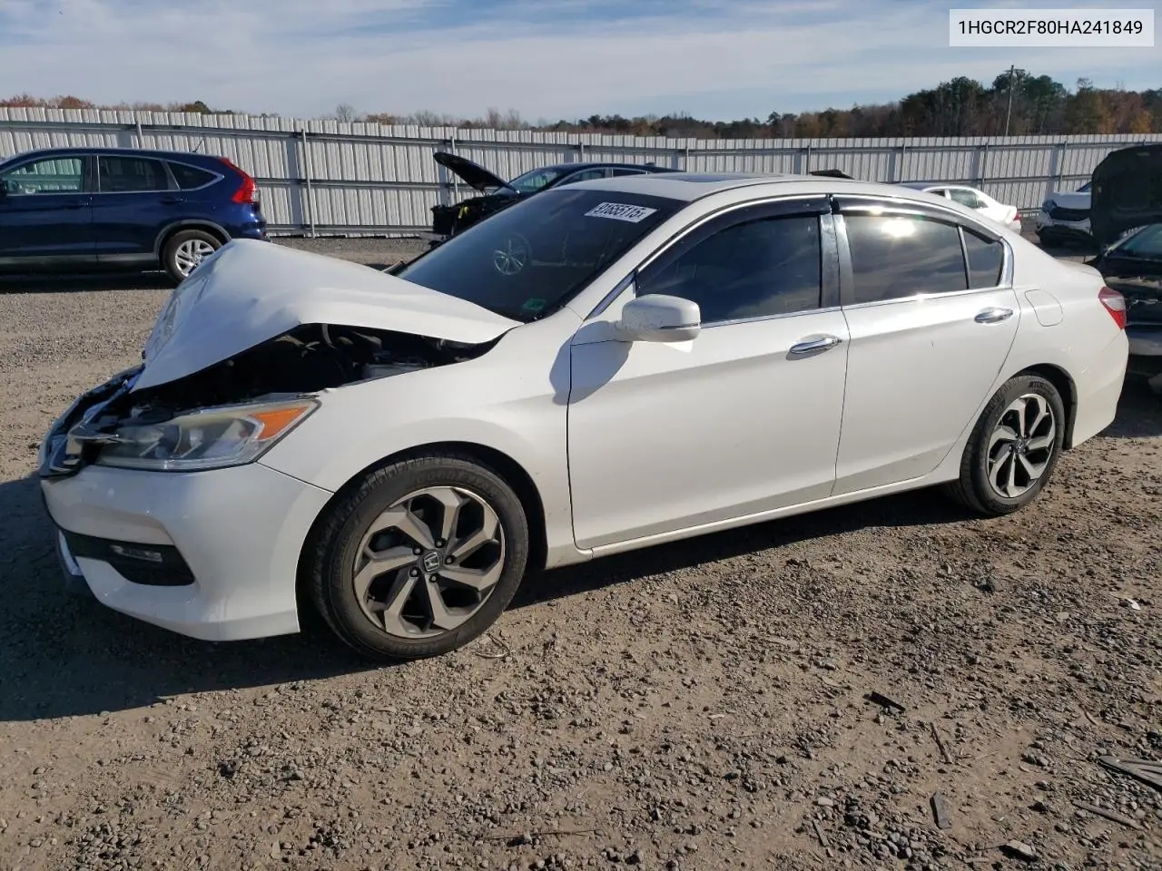 1HGCR2F80HA241849 2017 Honda Accord Exl