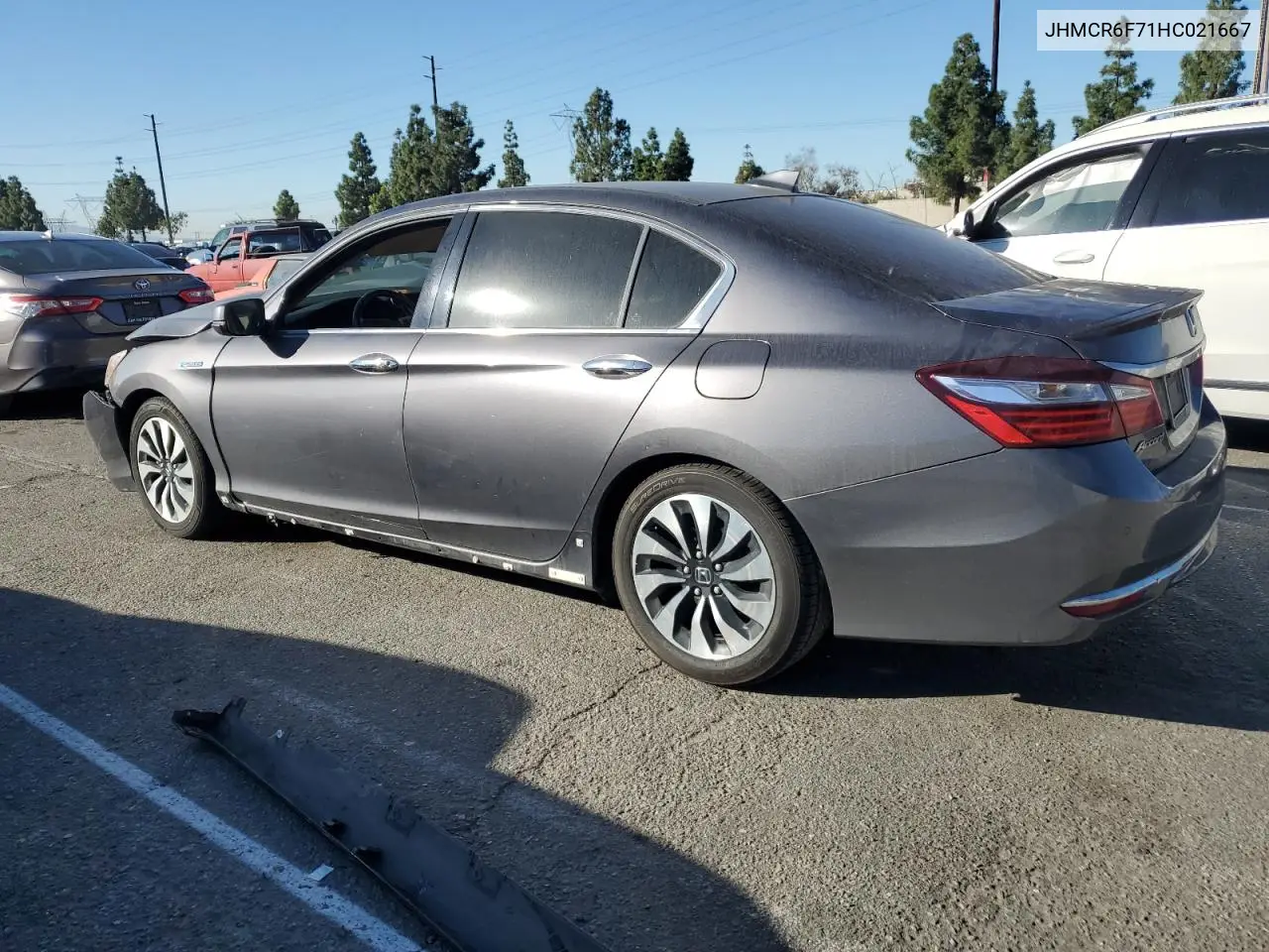 JHMCR6F71HC021667 2017 Honda Accord Touring Hybrid