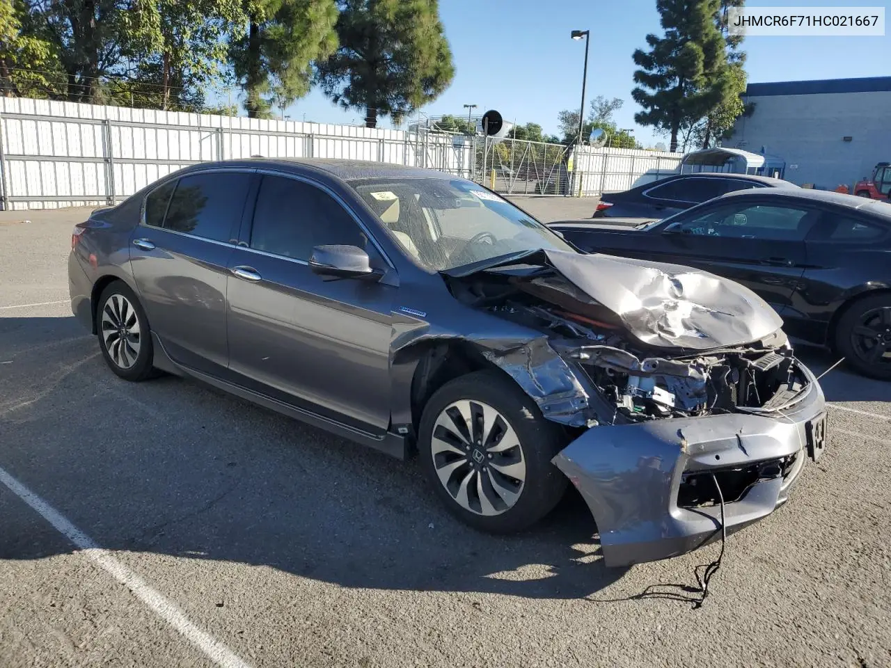 JHMCR6F71HC021667 2017 Honda Accord Touring Hybrid