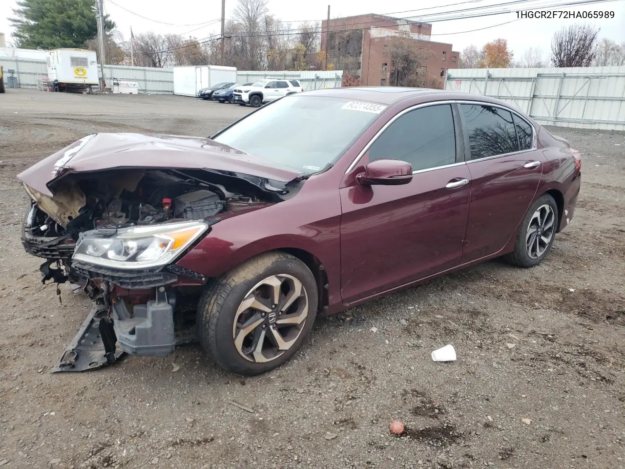 1HGCR2F72HA065989 2017 Honda Accord Ex