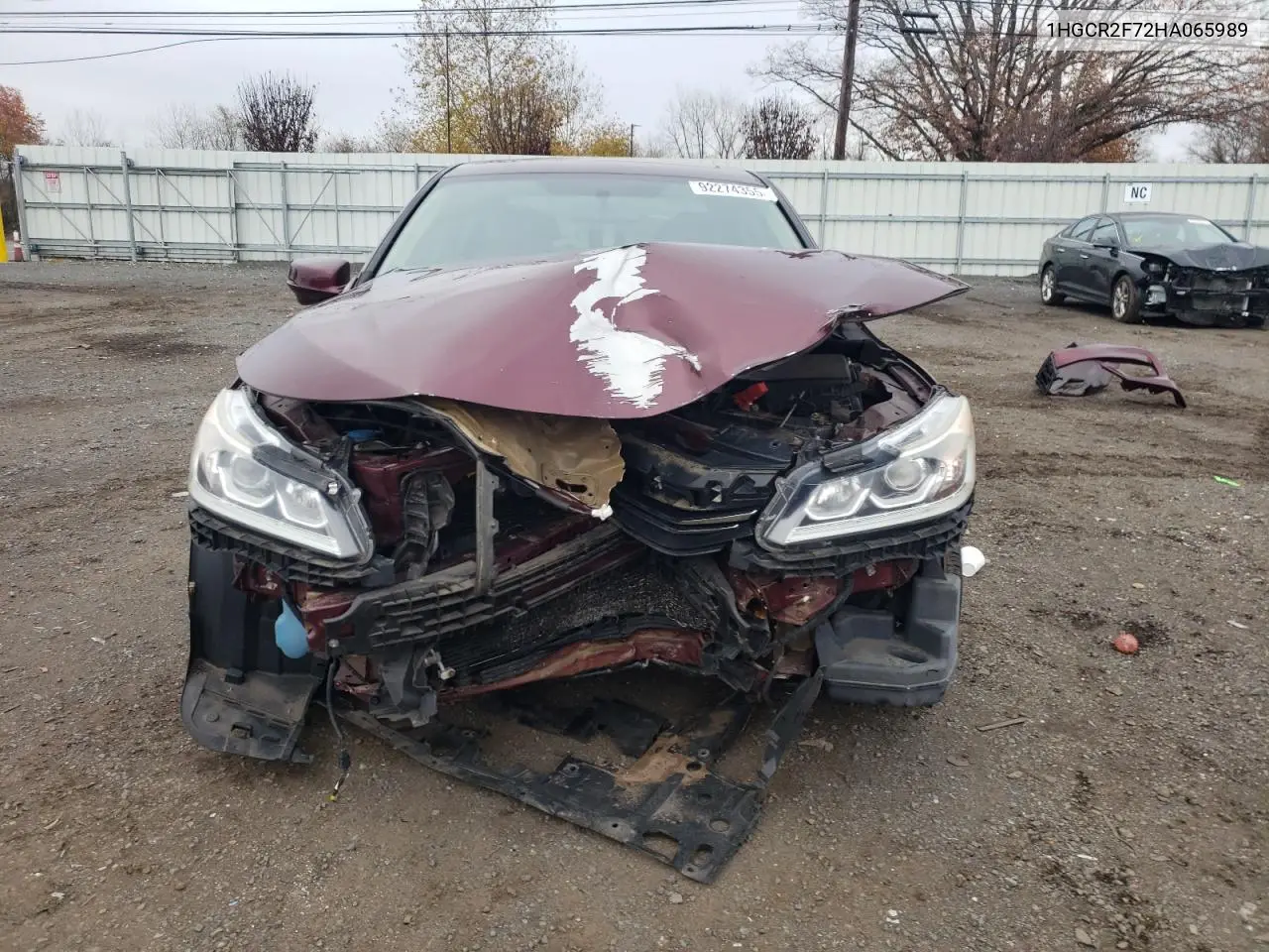 1HGCR2F72HA065989 2017 Honda Accord Ex