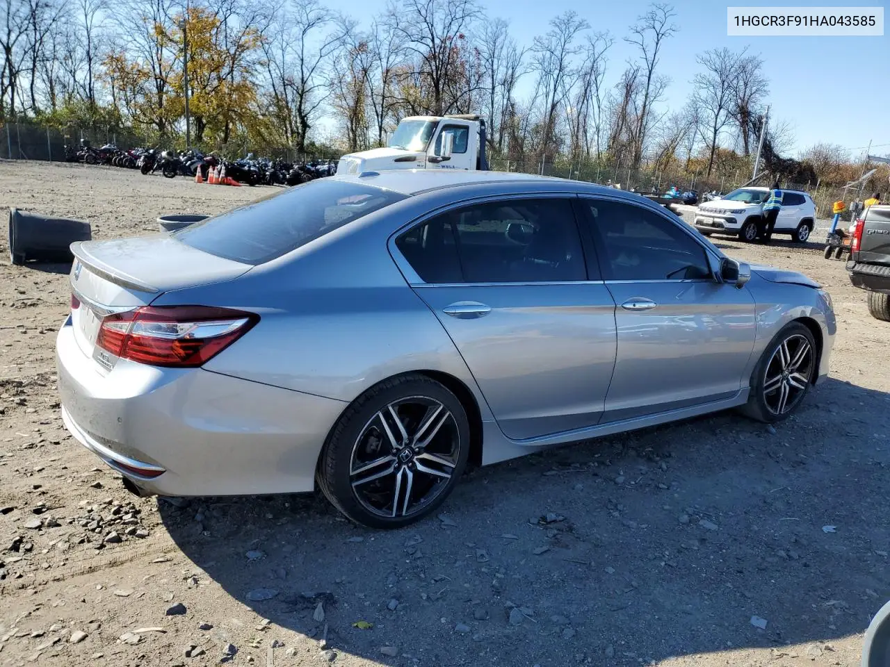 1HGCR3F91HA043585 2017 Honda Accord Touring
