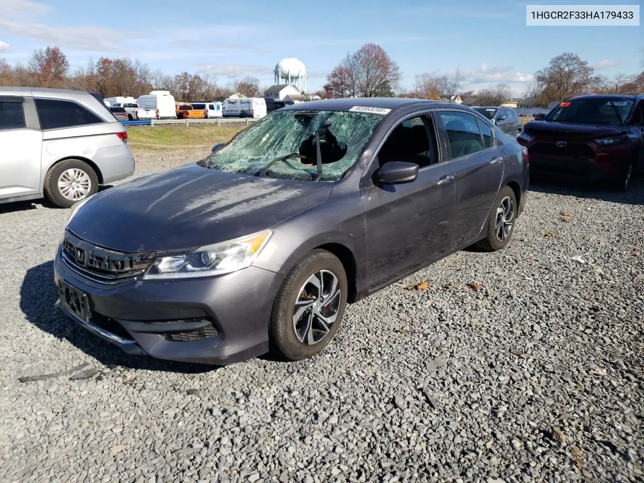 1HGCR2F33HA179433 2017 Honda Accord Lx