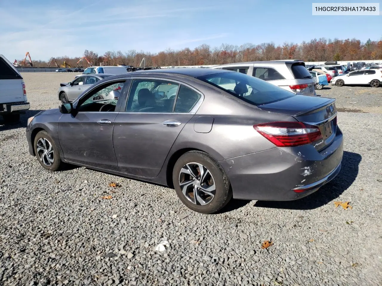 1HGCR2F33HA179433 2017 Honda Accord Lx