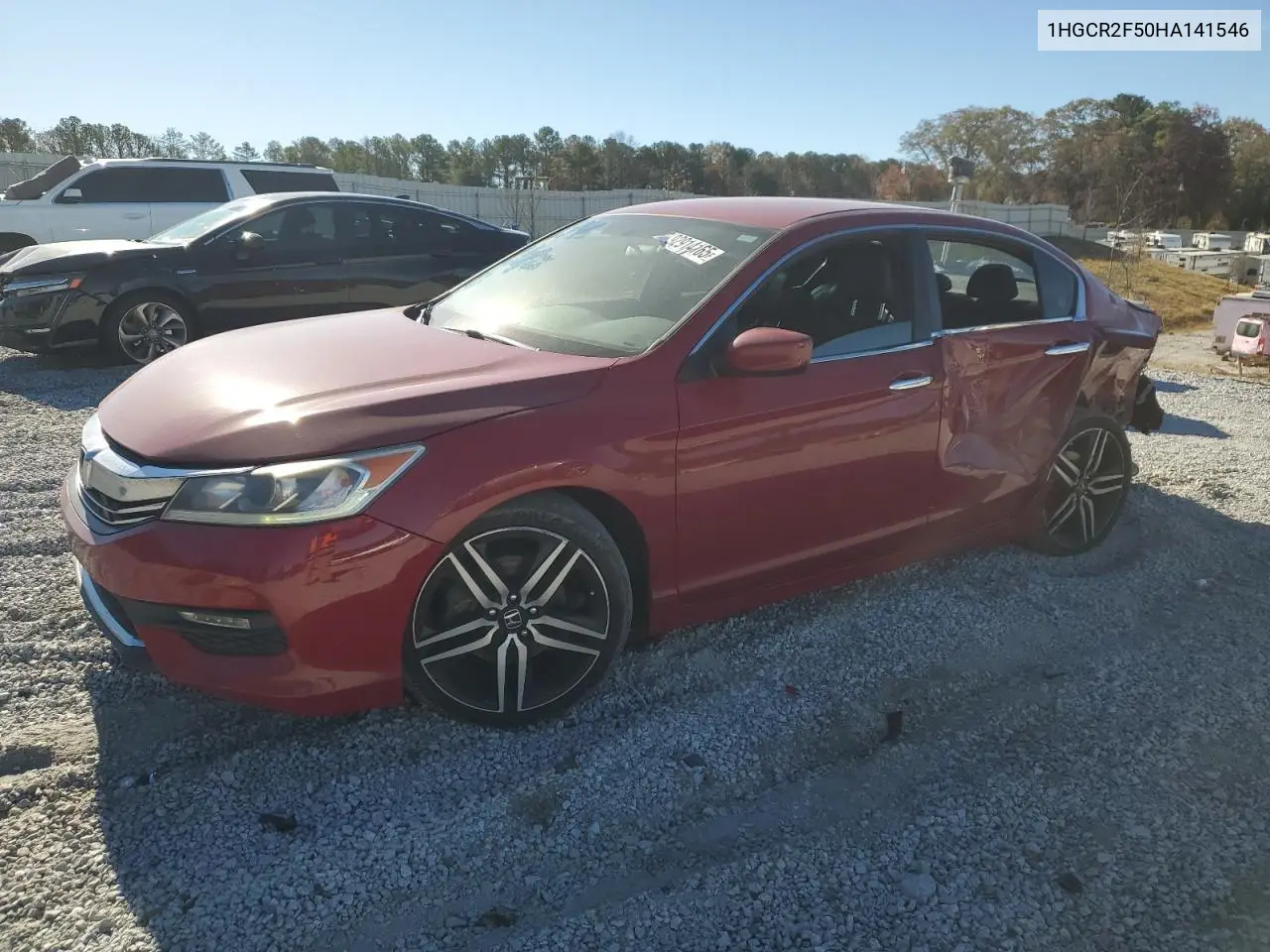 1HGCR2F50HA141546 2017 Honda Accord Sport