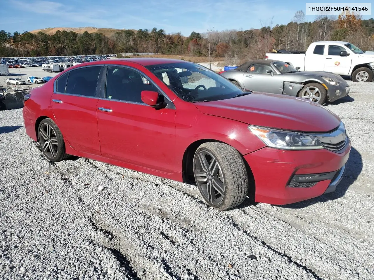 1HGCR2F50HA141546 2017 Honda Accord Sport