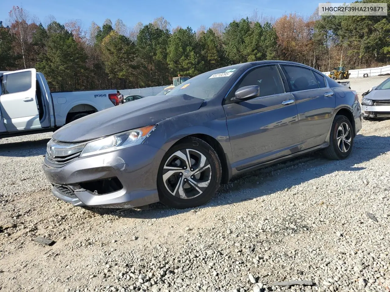 1HGCR2F39HA219871 2017 Honda Accord Lx