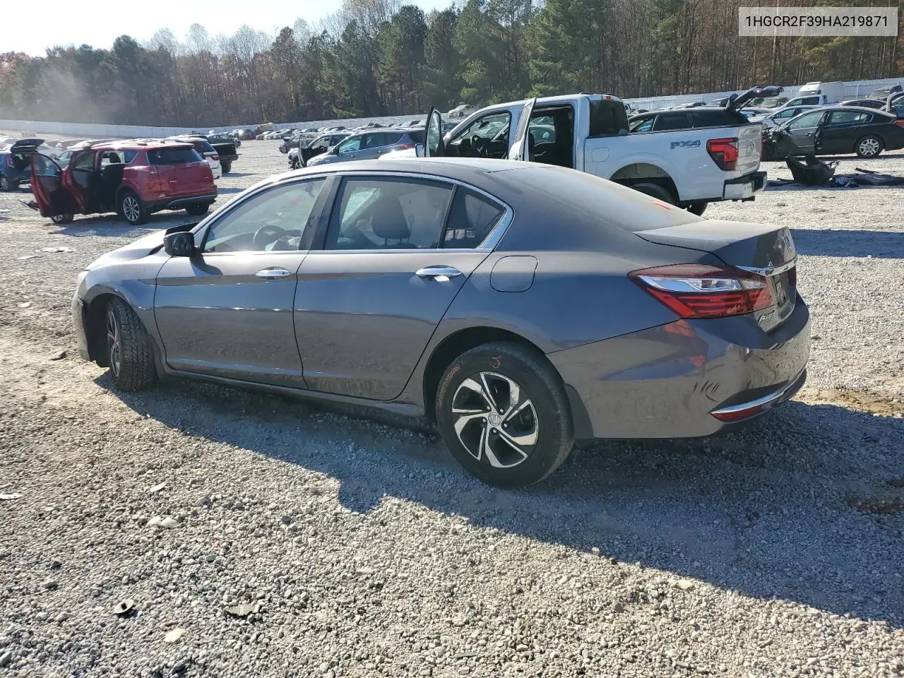 1HGCR2F39HA219871 2017 Honda Accord Lx