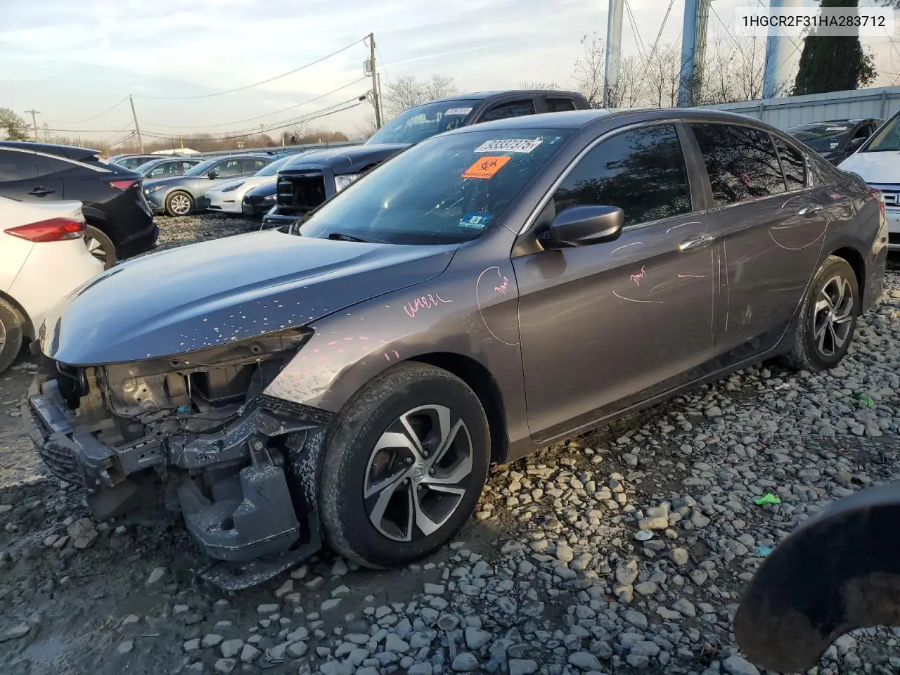 1HGCR2F31HA283712 2017 Honda Accord Lx
