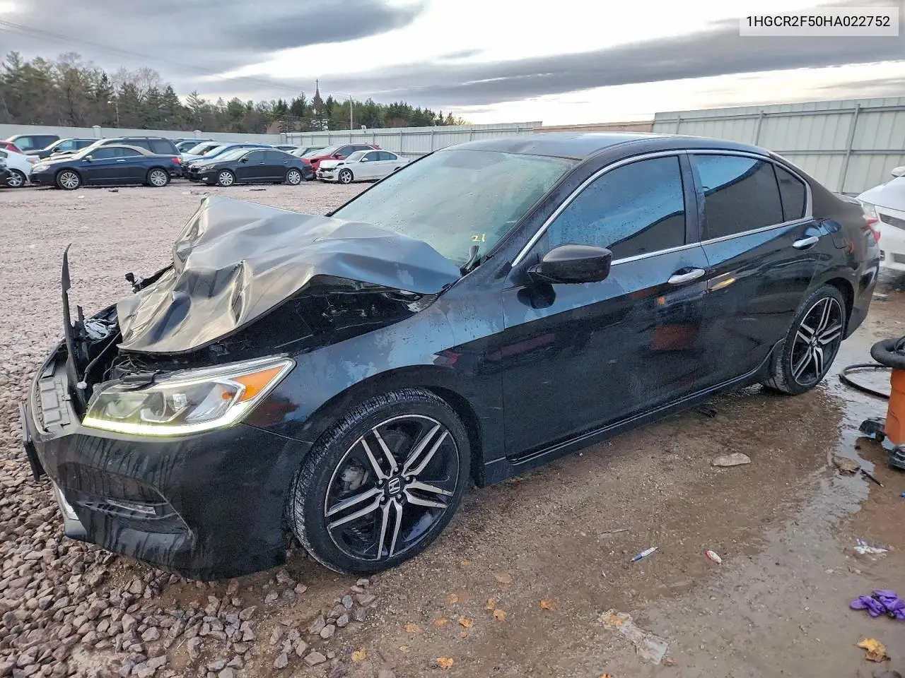 1HGCR2F50HA022752 2017 Honda Accord Sport