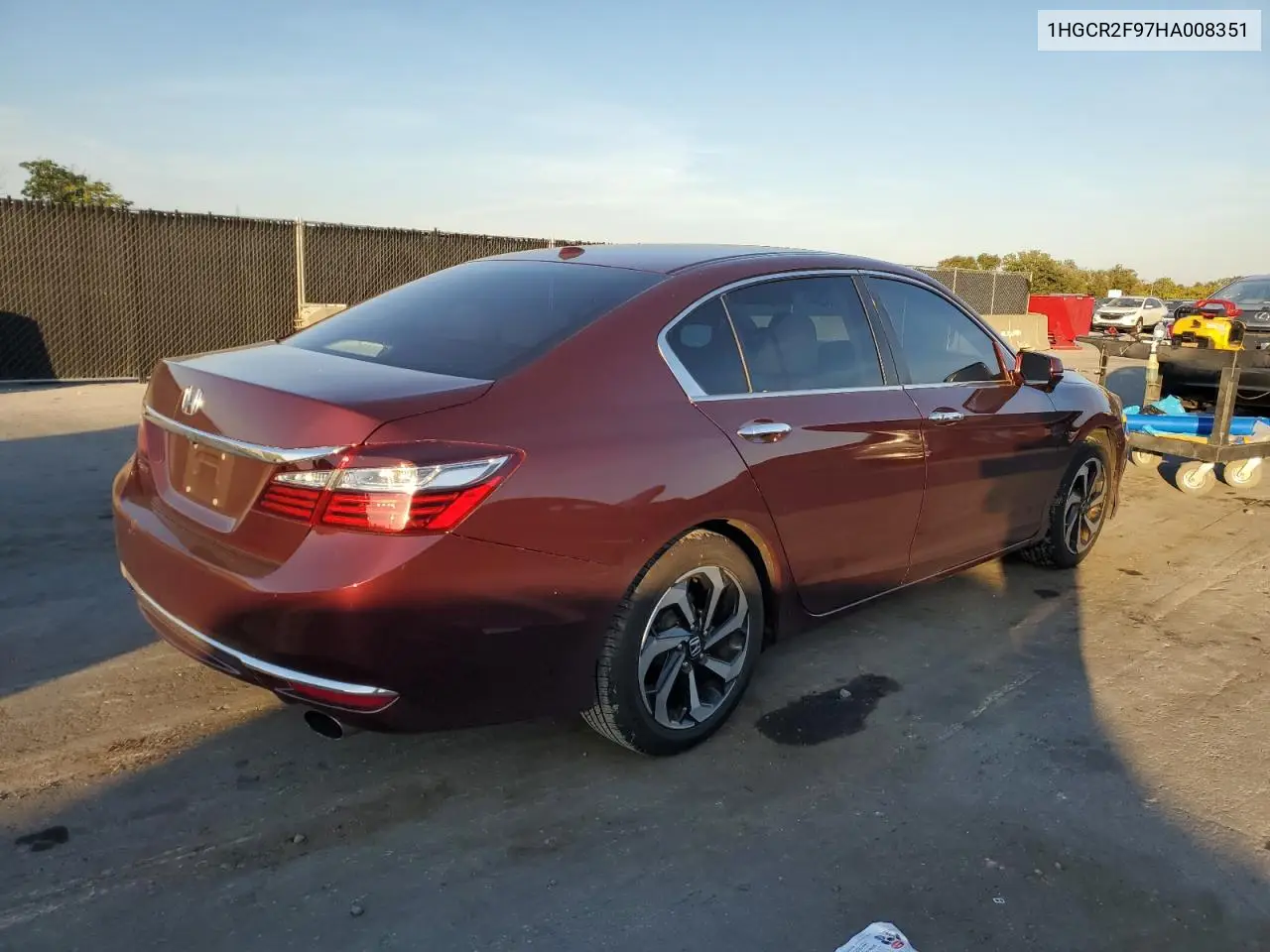 1HGCR2F97HA008351 2017 Honda Accord Exl