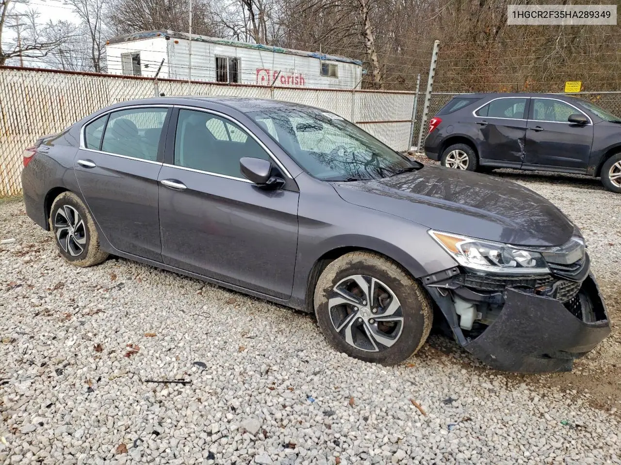 1HGCR2F35HA289349 2017 Honda Accord Lx