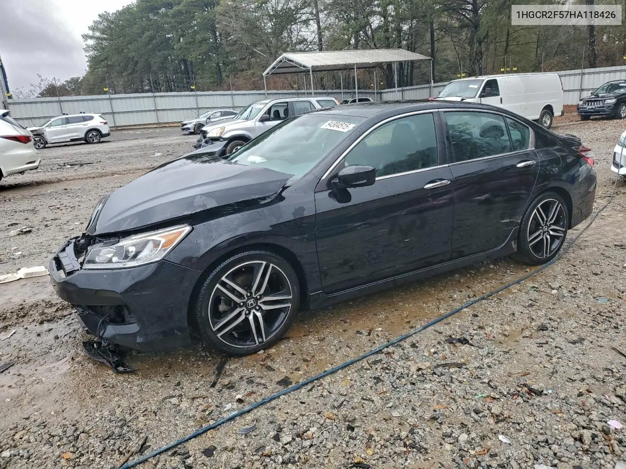 1HGCR2F57HA118426 2017 Honda Accord Sport