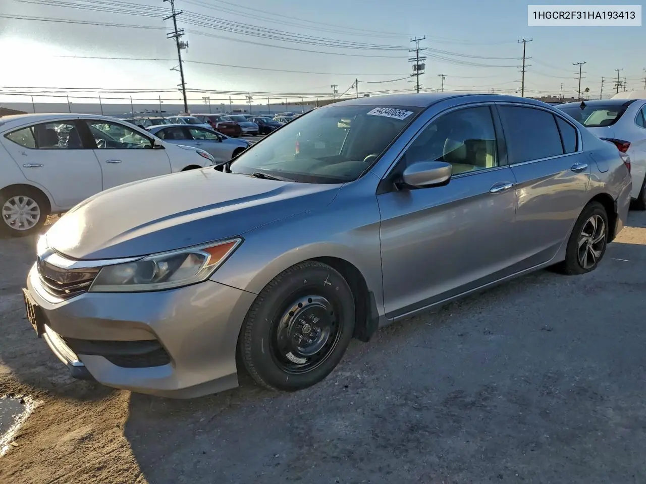 1HGCR2F31HA193413 2017 Honda Accord Lx