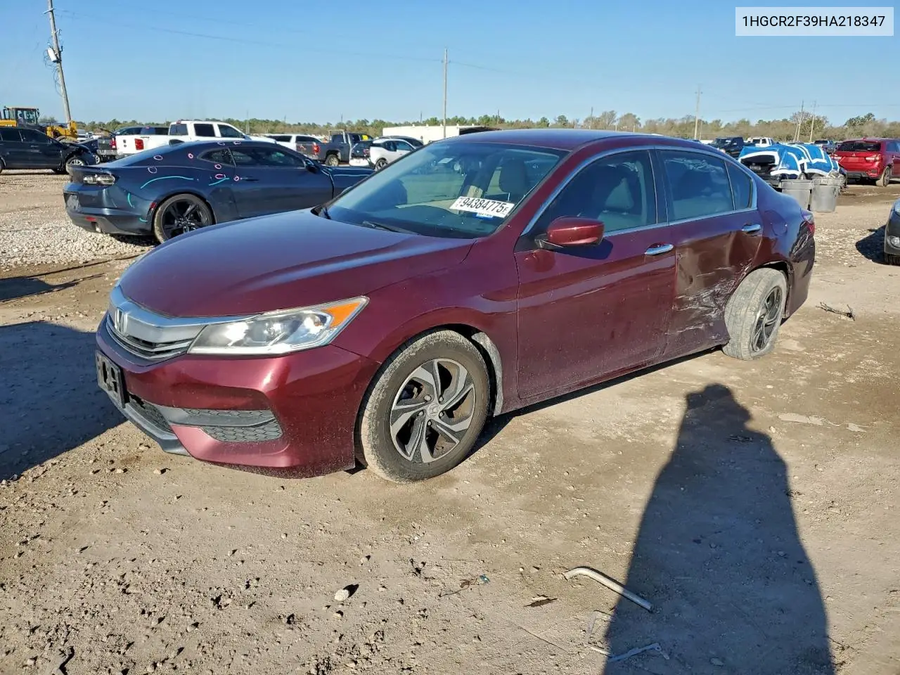 1HGCR2F39HA218347 2017 Honda Accord Lx