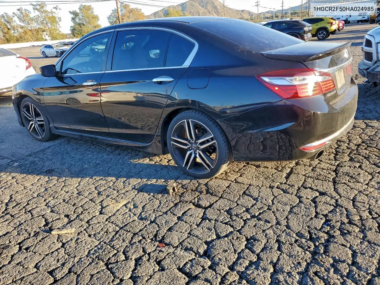 1HGCR2F50HA024985 2017 Honda Accord Sport