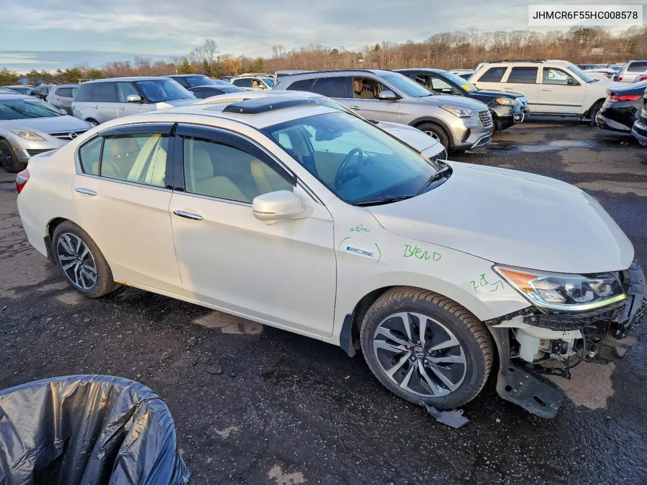 JHMCR6F55HC008578 2017 Honda Accord Hybrid Exl
