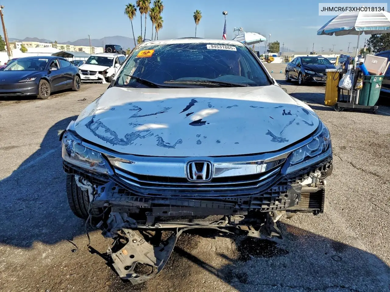 JHMCR6F3XHC018134 2017 Honda Accord Hybrid