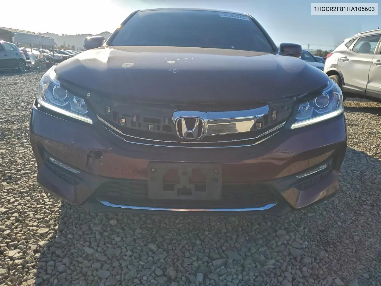 1HGCR2F81HA105603 2017 Honda Accord Exl