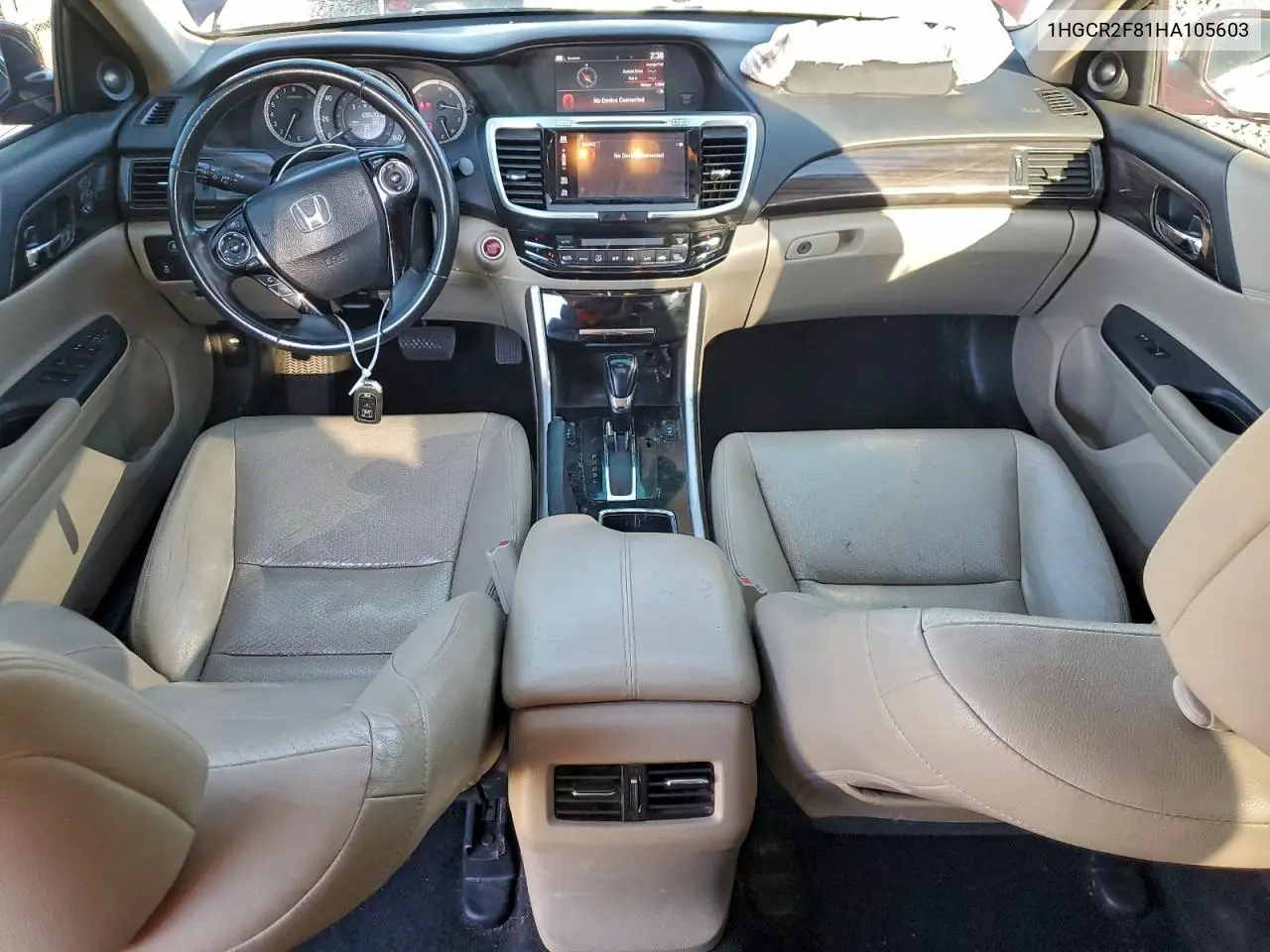 1HGCR2F81HA105603 2017 Honda Accord Exl