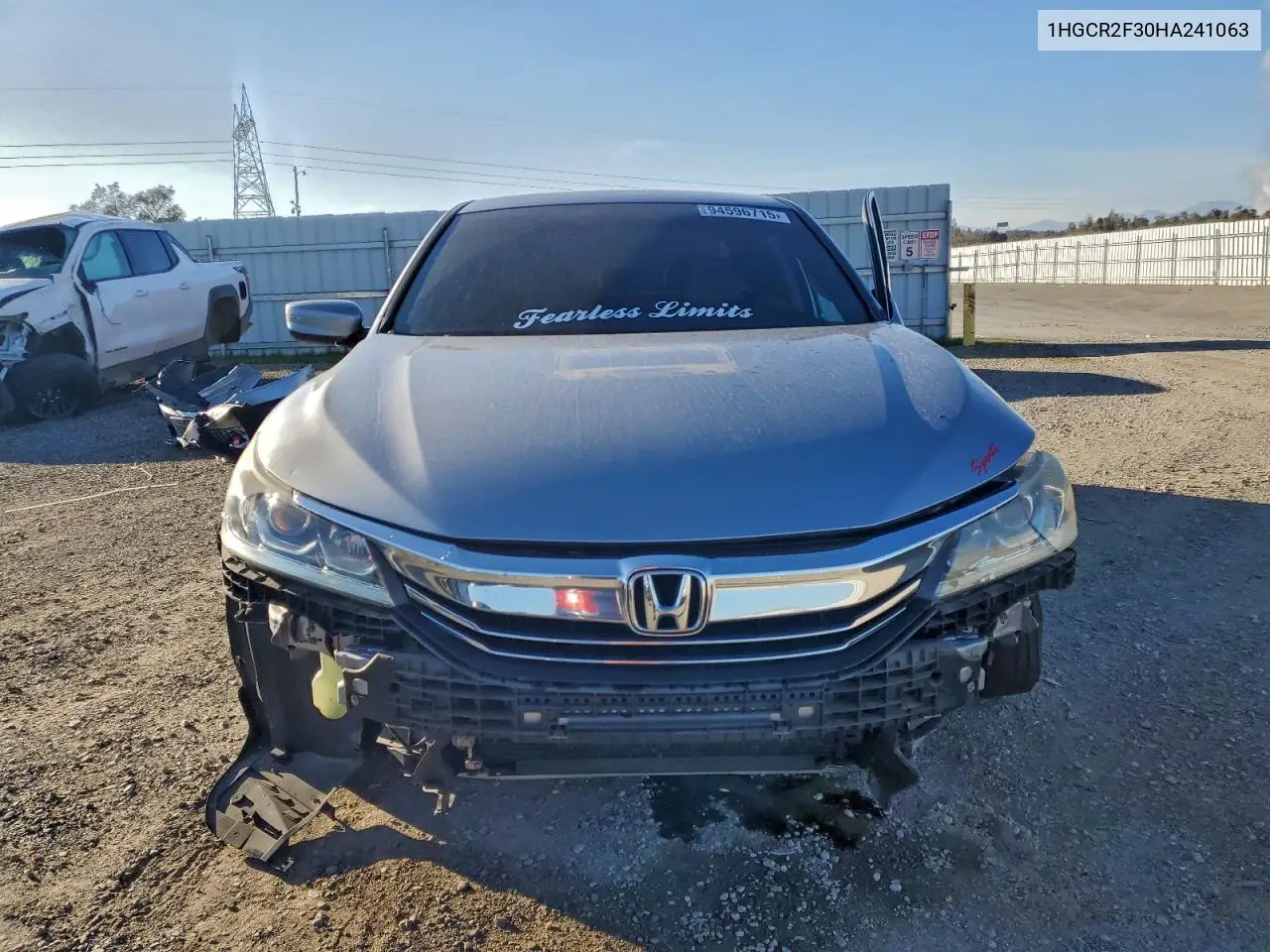 1HGCR2F30HA241063 2017 Honda Accord Lx