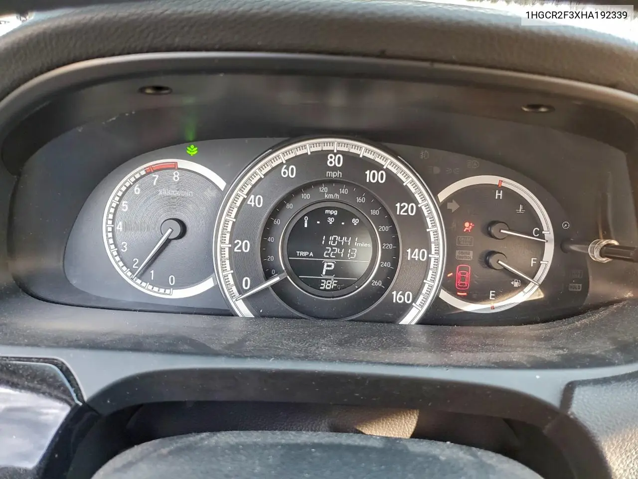1HGCR2F3XHA192339 2017 Honda Accord Lx