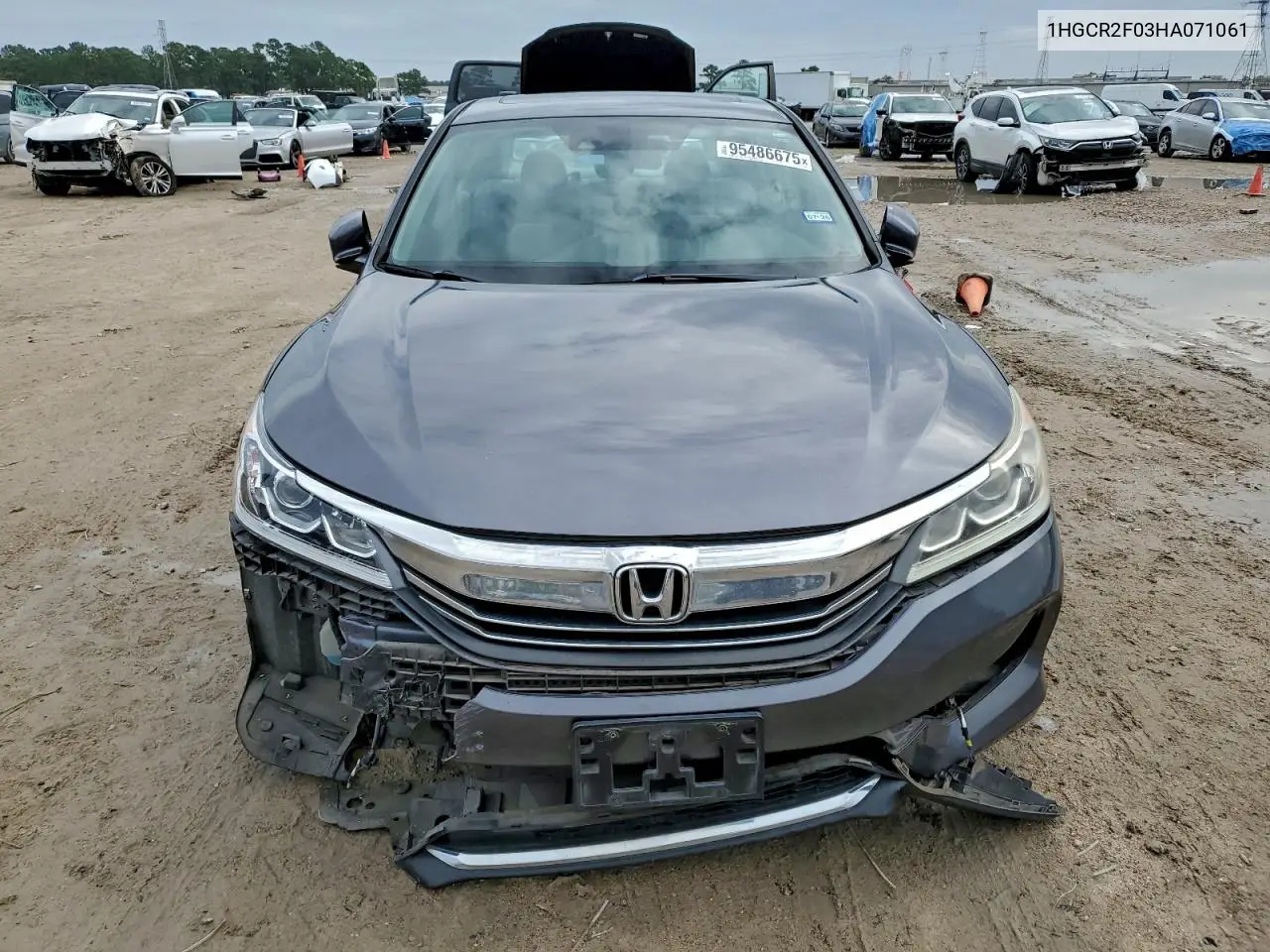 1HGCR2F03HA071061 2017 Honda Accord Ex