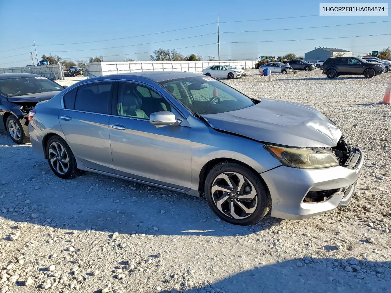 1HGCR2F81HA084574 2017 Honda Accord Exl