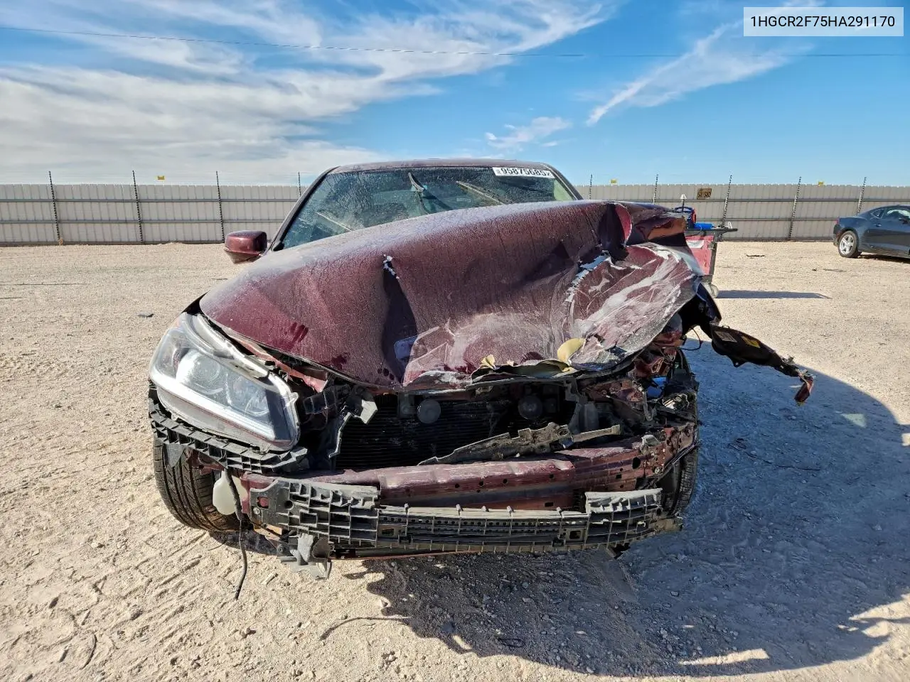 1HGCR2F75HA291170 2017 Honda Accord Ex