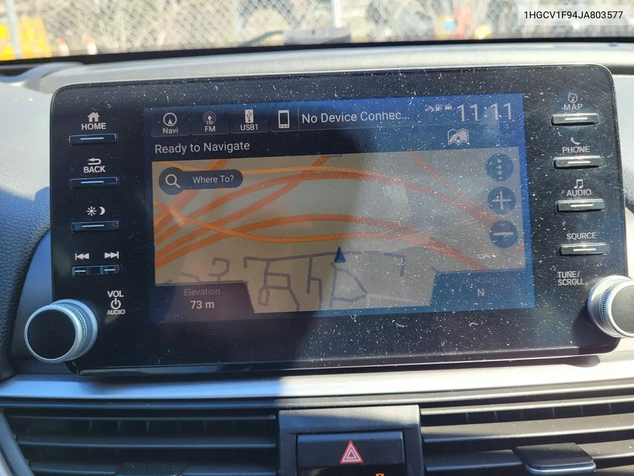 1HGCV1F94JA803577 2018 Honda Accord Touring