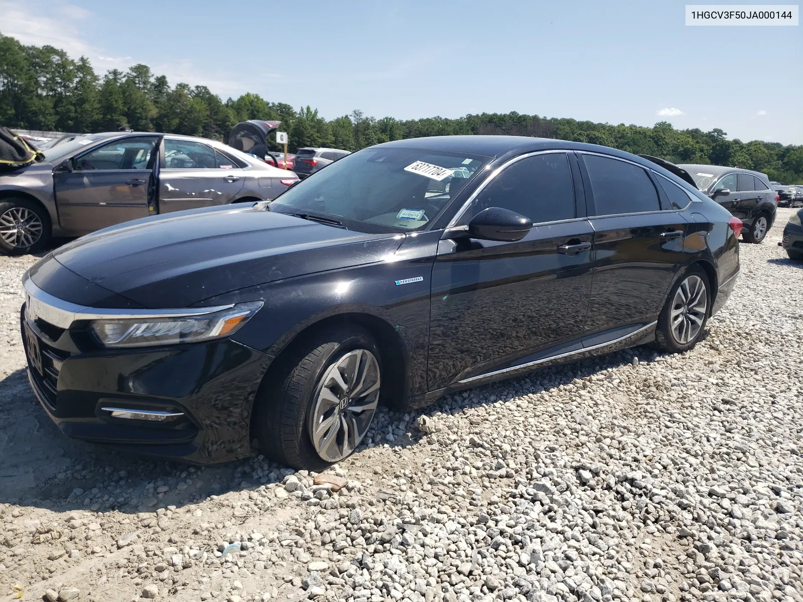 2018 Honda Accord Hybrid Exl VIN: 1HGCV3F50JA000144 Lot: 63717704