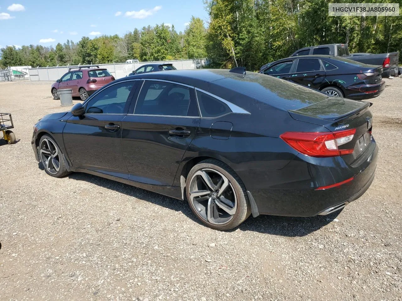 2018 Honda Accord Sport VIN: 1HGCV1F38JA805960 Lot: 69748074