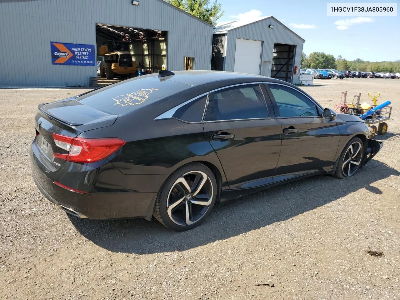 2018 Honda Accord Sport VIN: 1HGCV1F38JA805960 Lot: 69748074