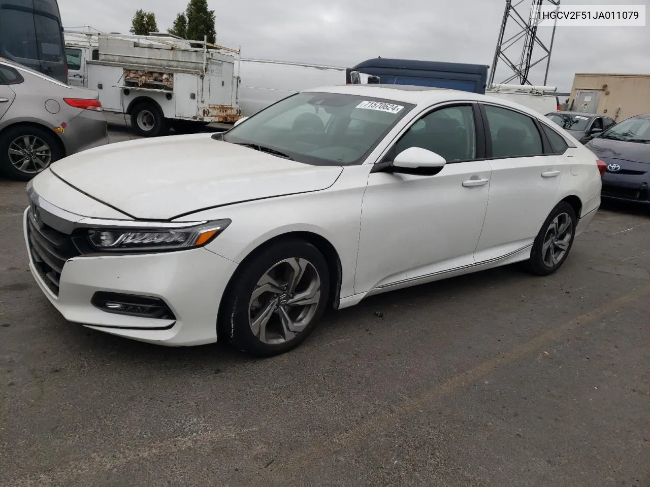 1HGCV2F51JA011079 2018 Honda Accord Exl