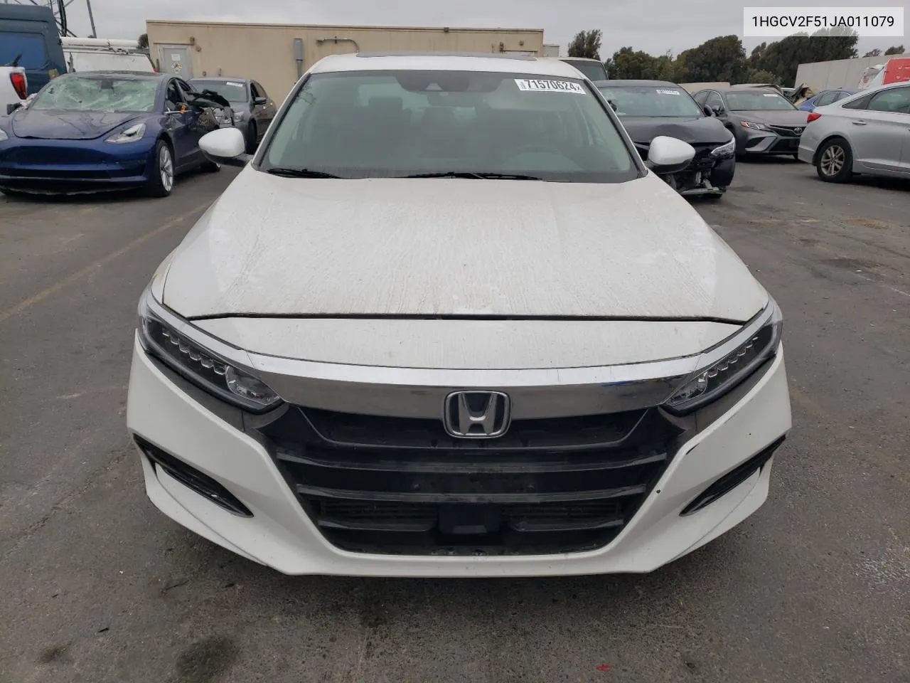 2018 Honda Accord Exl VIN: 1HGCV2F51JA011079 Lot: 71570624