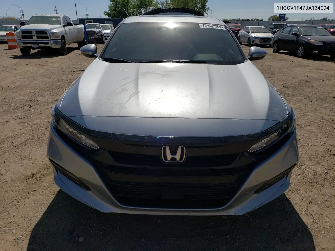 2018 Honda Accord Ex VIN: 1HGCV1F47JA134094 Lot: 72400084