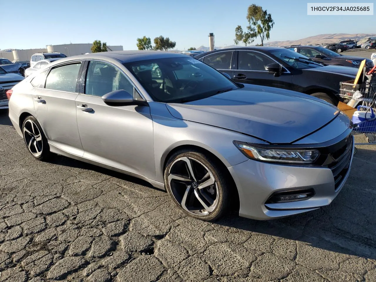 1HGCV2F34JA025685 2018 Honda Accord Sport