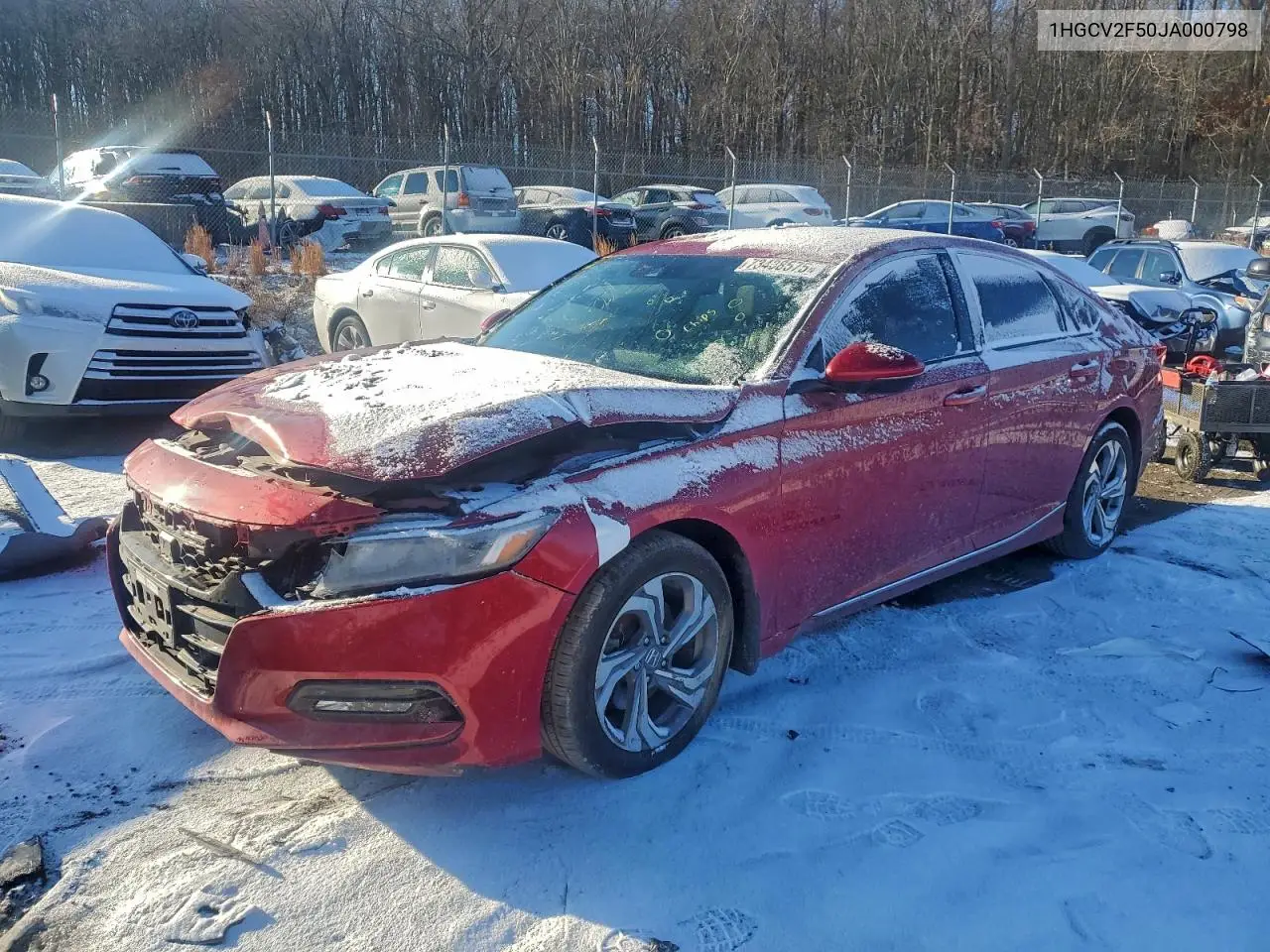 1HGCV2F50JA000798 2018 Honda Accord Exl
